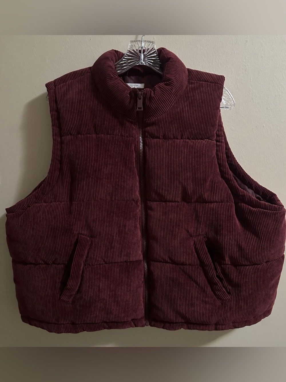 Maurice’s Corduroy Vest-Maroon
